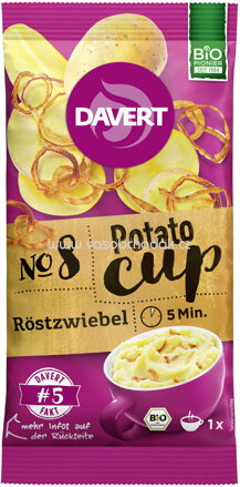 Davert Potato Cup Röstzwiebel, 54g