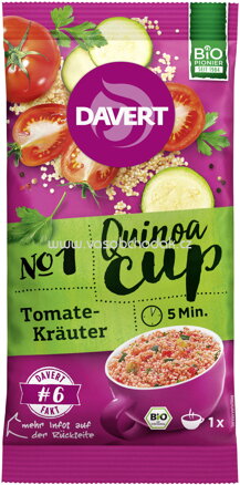 Davert Quinoa Cup Tomate Kräuter, 65g