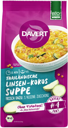 Davert Thailändische Linsen Kokos Suppe, 170g
