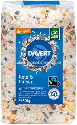 Davert Reis & Linsen, 500g