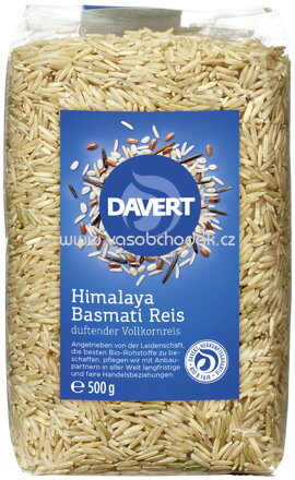 Davert Himalaya Basmati Reis duftender Vollkornreis, 500g