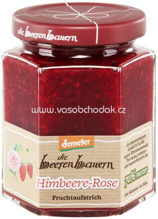 die beerenbauern Konfitüre Himbeere-Rose, 200g