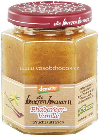 die beerenbauern Konfitüre Rhabarber Vanille, 200g