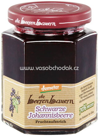 die beerenbauern Konfitüre Schwarze Johannisbeere, 200g