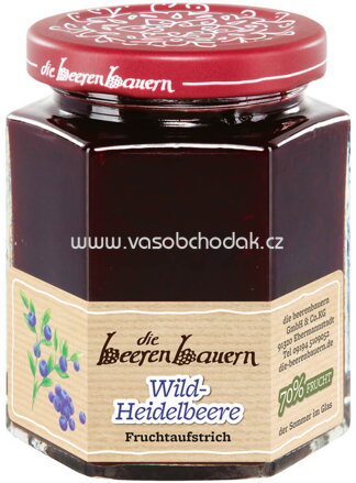 die beerenbauern Konfitüre Wild Heidelbeere, 200g