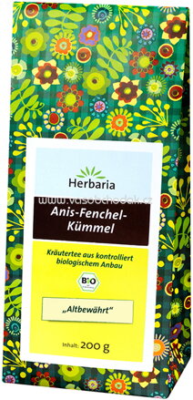 Herbaria Anis Fenchel Kümmel Tee, lose, 200g