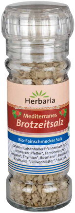 Herbaria Mediterranes Brotzeitsalz, Mühle, 80g