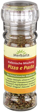 Herbaria Italienische Mischung Pizza e Pasta, Mühle, 50g