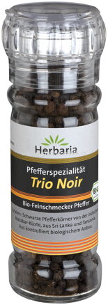 Herbaria Pfefferspazialität Trio Noir, Mühle, 50g