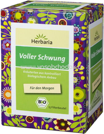 Herbaria Voller Schwung Tee, 15 Beutel