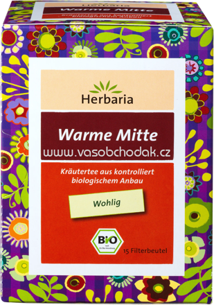 Herbaria Warme Mitte Tee, 15 Beutel