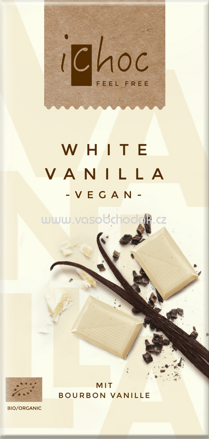 iChoc White Vanilla mit Bourbon Vanille, 80g