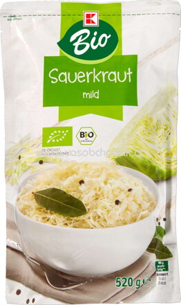 K-Bio Sauerkraut, mild, Beutel, 520g