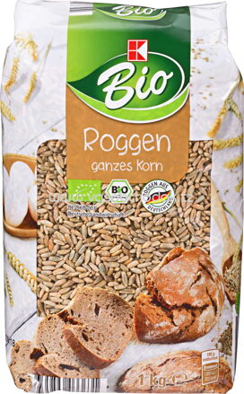 K-Bio Roggen ganzes Korn, 1 kg
