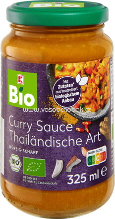 K-Bio Curry Sauce Thailändische Art, 325 ml