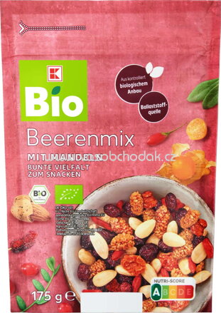 K-Bio Beerenmix mit Mandeln, 175g