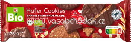 K-Bio Hafer Cookies Zartbitterschokolade, 200g