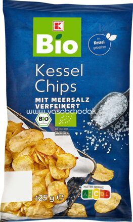 K-Bio Kessel Chips mit Meersalz, 125g