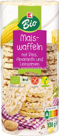 K-Bio Maiswaffeln mit Reis, Amaranth und Leinsamen, 130g