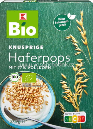 K-Bio Knusprige Haferpops, 375g