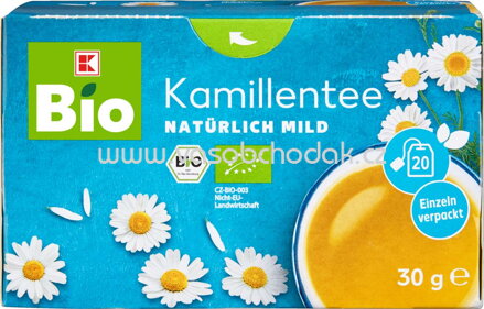 K-Bio Kamillentee, natürlich mild, 20 Beutel