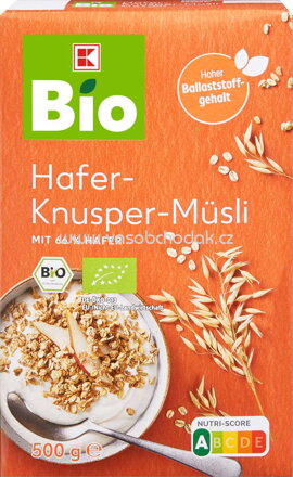 K-Bio Hafer Knusper Müsli, 500g