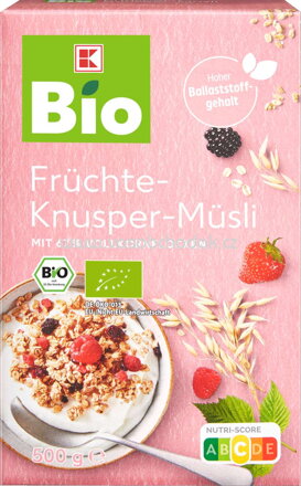 K-Bio Früchte Knusper Müsli, 500g