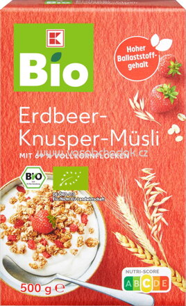 K-Bio Erdbeer Knusper Müsli, 500g