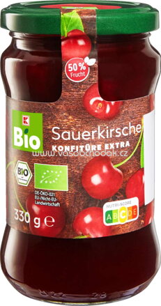 K-Bio Konfitüre Extra Sauerkirsche, 330g