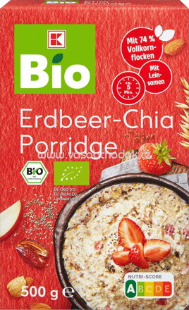 K-Bio Erbeer-Chia Porridge, 500g
