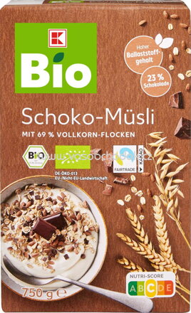 K-Bio Schoko Müsli, 750g
