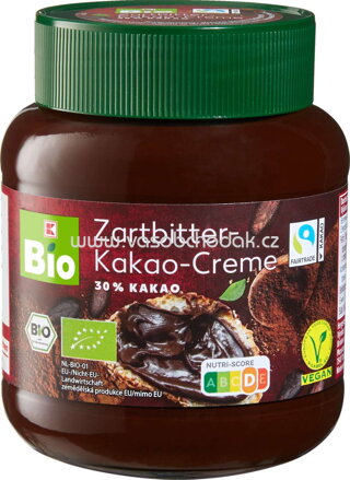 K-Bio Zartbitter Kakao Creme, 400g