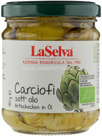 LaSelva Artischocken in Öl in Vierteln, 180g