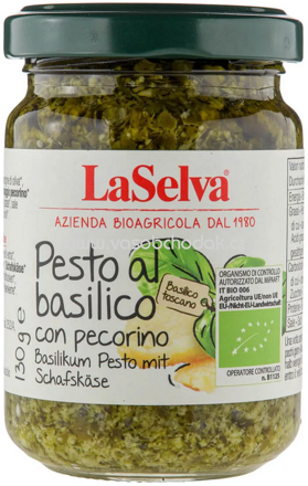 LaSelva Basilikum Pesto mit Schafskäse, 130g
