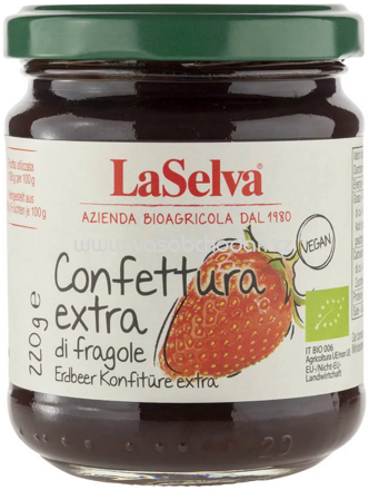 LaSelva Konfitüre extra Erdbeer, 200g