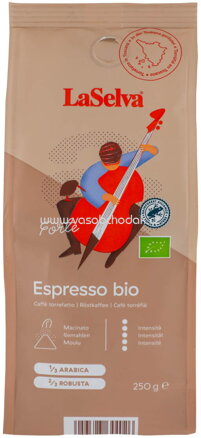 LaSelva Espresso Forte, gemahlen, 250g