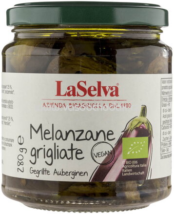 LaSelva Gegrillte Aubergine in Öl, 280g