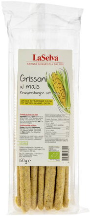 LaSelva Knusperstangen mit Mais, 150g