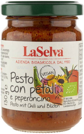 LaSelva Pesto mit Chili und Blüten, 130g
