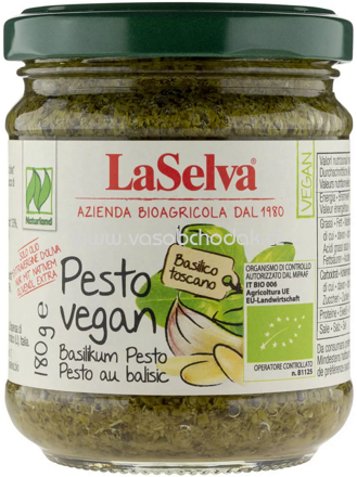 LaSelva Pesto Basilikum, vegan, 180g