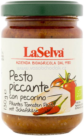 LaSelva Pikantes Tomaten Pesto mit Schafskäse, 130g