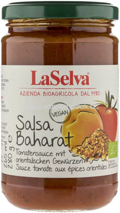 LaSelva Tomatensauce mit orientalischen Gewürzen, 280g