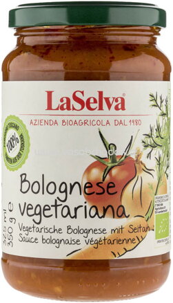 LaSelva Vegetarische Bolognese mit Seitan, 350g