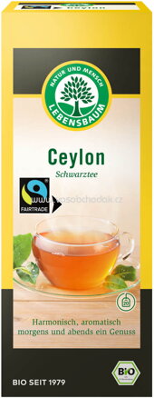 Lebensbaum Schwarztee Ceylon, 20 Beutel