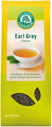 Lebensbaum Grüntee Earl Grey, lose, 50g