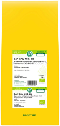 Lebensbaum Schwarztee Earl Grey Mild, lose, 1kg