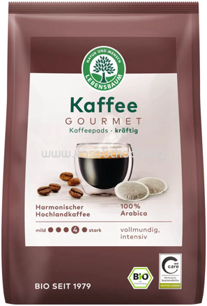 Lebensbaum Kaffeepads Kaffee Gourmet, kräftig, 126g