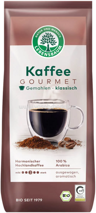 Lebensbaum Kaffee Gourmet, klassisch, gemahlen, 500g