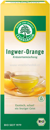 Lebensbaum Ingwer Orange Tee, 20 Beutel