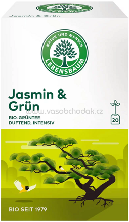 Lebensbaum Jasmin & Grün Tee, 20 Beutel